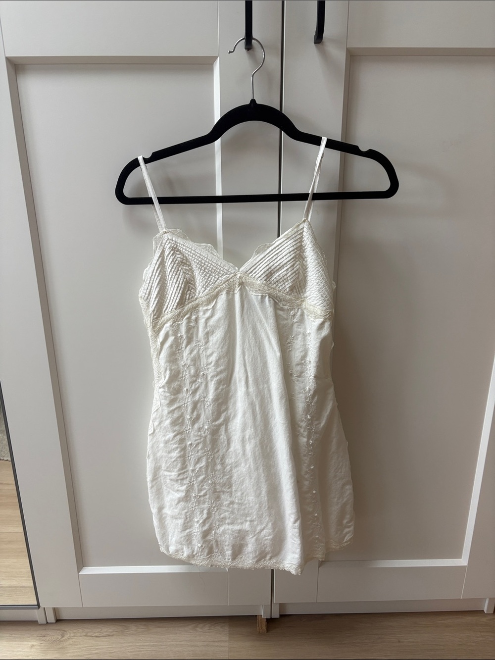 Zara White Mini Dress with Textured Bust